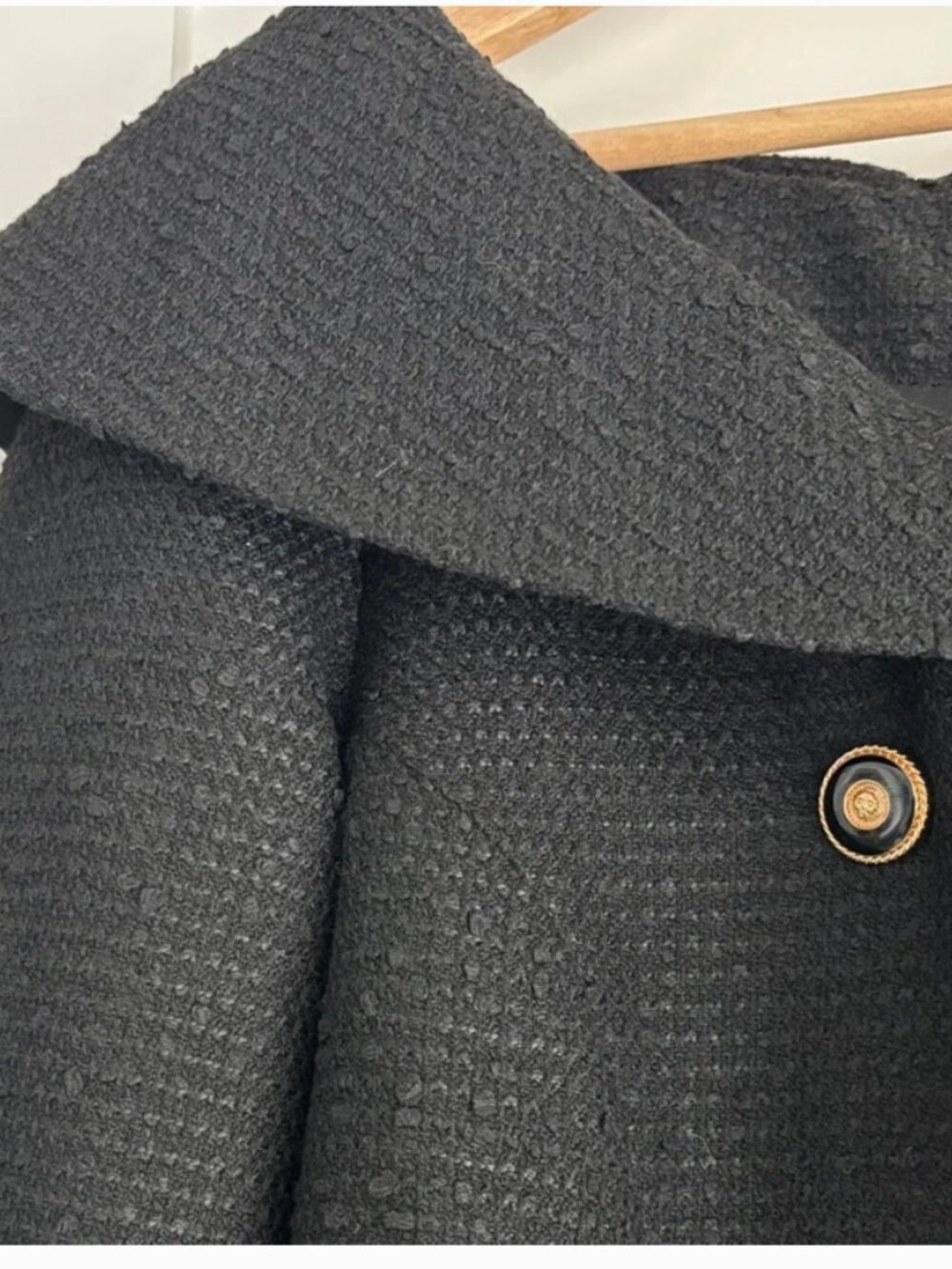 NWT Tuckernuck Black Tweed Blanche Dress Large - Picture 4 of 6